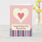 Valentijnsdag Moeder En Vader Liefde Kaart (Gele Bloem)