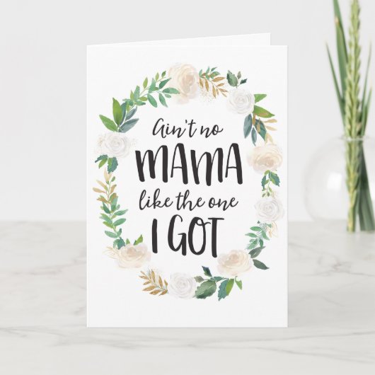 Valentijnsdag Moederdag Verjaardag Kaart voor mama (Voorkant)