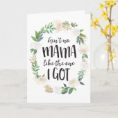 Valentijnsdag Moederdag Verjaardag Kaart voor mama (Gele Bloem)