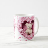 Valentijnsdag Mok 3D- Teddybeer (Voorkant rechts)