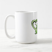 Valentijnsdag Mok Draken Paar Staart van het Hart (Links)