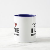 Valentijnsdag Mok mannen | Ik hou van mijn stud mu (Midden)