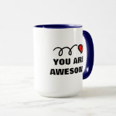 Valentijnsdag Mok met persoonlijke prijsopgave sja (Voorkant rechts)