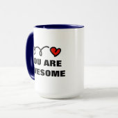 Valentijnsdag Mok met persoonlijke prijsopgave sja (Voorkant links)