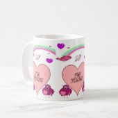 Valentijnsdag Mokken Koffiekopjes (Voorkant links)