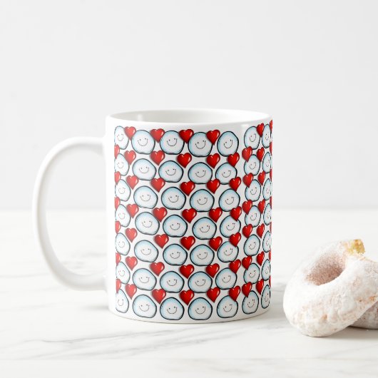 Valentijnsdag Mokken Koffiekopjes (Met donut)