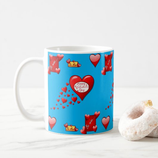 Valentijnsdag Mokken Koffiekopjes (Met donut)
