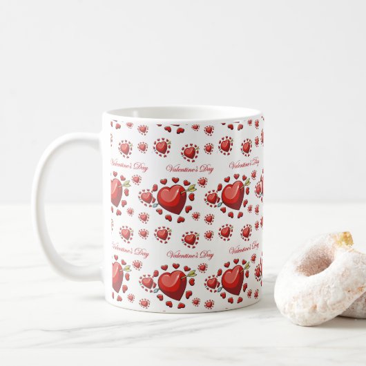 Valentijnsdag Mokken Kopjes (Met donut)