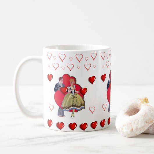 Valentijnsdag Mokken Mugs (Met donut)