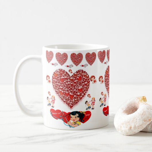 Valentijnsdag Mokken Mugs (Met donut)