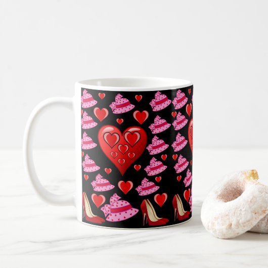 Valentijnsdag Mokken Mugs (Met donut)