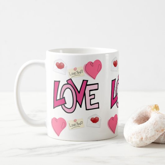 Valentijnsdag Mokken Mugs (Met donut)