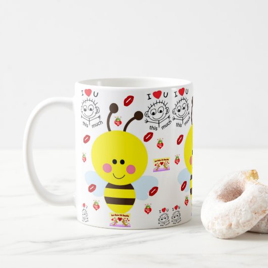 Valentijnsdag Mokken Mugs (Met donut)