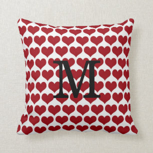 Valentijnsdag Monogram Heart Pillow Kussen
