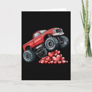 Valentijnsdag Monstertruck Harten Voor Tiener Jong Kaart