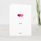 Valentijnsdag Mood Heet Voeg voor hem tekst toe Kaart (Achterkant)