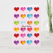 Valentijnsdag Mood Heet Voeg voor hem tekst toe Kaart (Voorkant)