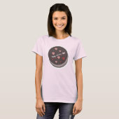 Valentijnsdag Mooie Cookie Hart Sprinkels T-shirt (Voorkant volledig)