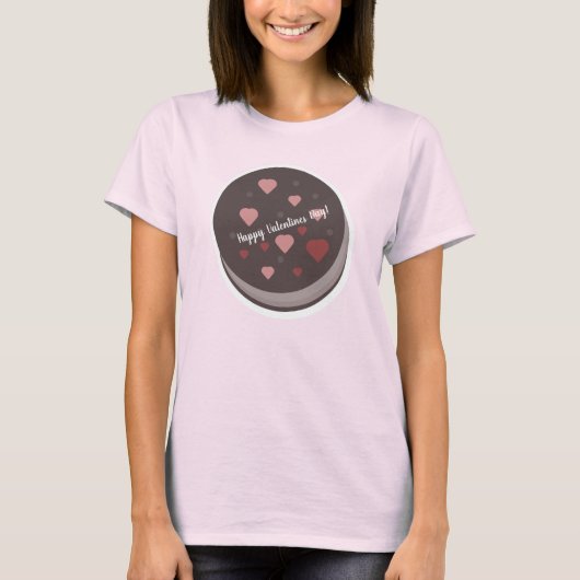 Valentijnsdag Mooie Cookie Hart Sprinkels T-shirt (Voorkant)
