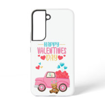 Valentijnsdag Mooie Hartjes Roze Truck Knuffelbeer