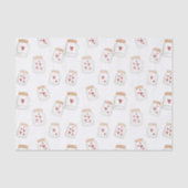 Valentijnsdag Mooie potten van harten Tissuepapier (Voorkant)