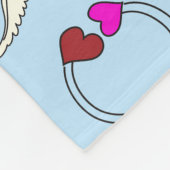 Valentijnsdag motieven - naadloos patroon 1 fleece deken (Hoek)