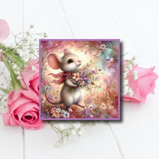 Valentijnsdag Mouse Liefde Schrift Christelijk Feestdagenkaart