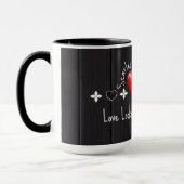 Valentijnsdag Mugs met Aangepaste Namen en Quotes Mok (Links)