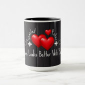 Valentijnsdag Mugs met Aangepaste Namen en Quotes Mok (Midden)