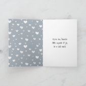 Valentijnsdag Muizen Met een Vorstelijk Hart Kaart (Binnen)