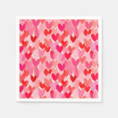 Valentijnsdag Multi Hearts Patroon Liefde Servet (Voorkant)