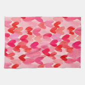 Valentijnsdag Multi Hearts Patroon Liefde Theedoek (Horizontaal)