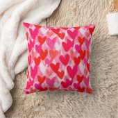 Valentijnsdag Multi Hearts Pattern Love Pink Kussen (Deken)