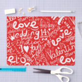 Valentijnsdag Multi Word Art Tissuepapier (Craft)