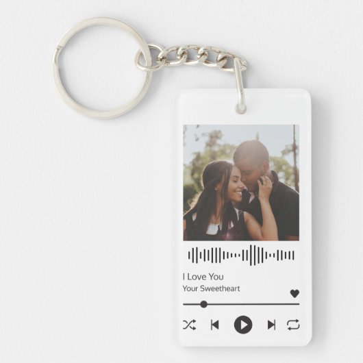 Valentijnsdag Music Player Sleutelhanger (Voorkant)