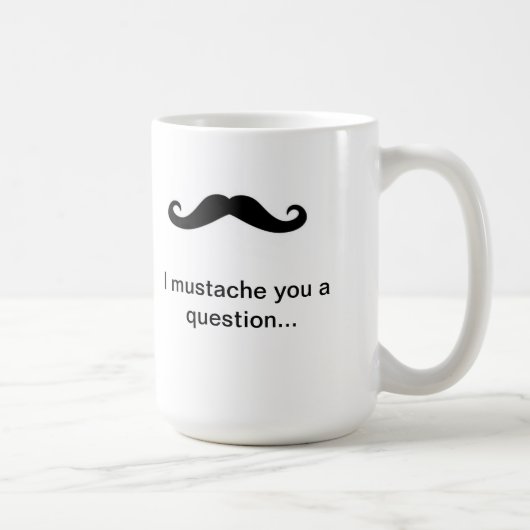 Valentijnsdag Mustache Koffiemok (Rechts)
