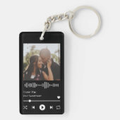 Valentijnsdag muziekspeler koppelt romantisch sleutelhanger (achterkant)