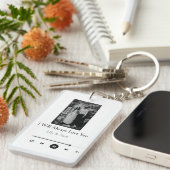 Valentijnsdag Muziekspeler  Sleutelhanger (Voorkant Rechts)