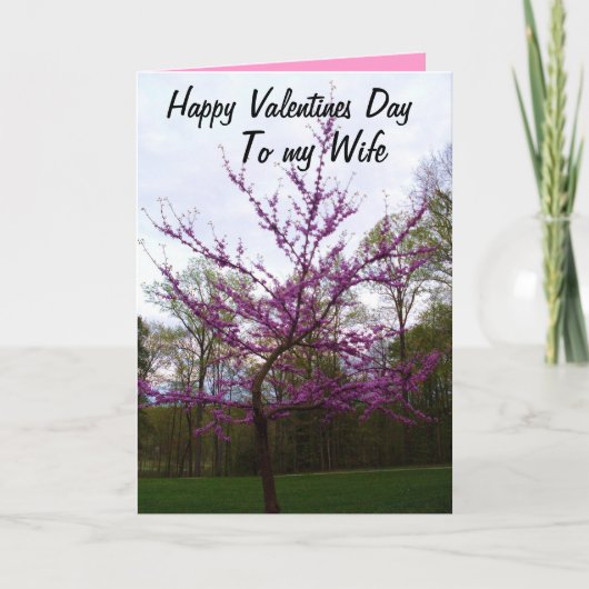 VALENTIJNSDAG, NAAR MIJN VROUW kaart (Voorkant)