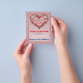 Valentijnsdag, nacht, partijbrochure flyer (Hand)