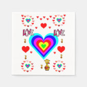 Valentijnsdag Napkin Servetten (Voorkant)