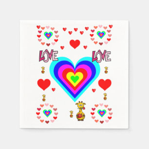 Valentijnsdag Napkin Servetten