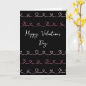 Valentijnsdag neonkrabbelen harttekening kaart (Gele Bloem)