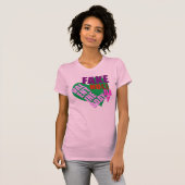 Valentijnsdag Neppe Feestdag Dames T-Shirt (Voorkant volledig)