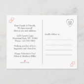 Valentijnsdag New Home Address Photo Moving Aankondigingskaart (Achterkant)