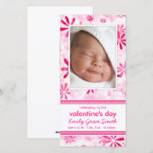 Valentijnsdag - Nieuwe Baby Aankondiging (Voorkant / Achterkant)