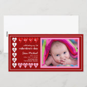 Valentijnsdag - Nieuwe Baby Aankondiging (Voorkant / Achterkant)
