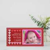 Valentijnsdag - Nieuwe Baby Aankondiging (Staand voorkant)