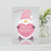 Valentijnsdag Nieuws Zwangerschap Aankondiging (Staand voorkant)