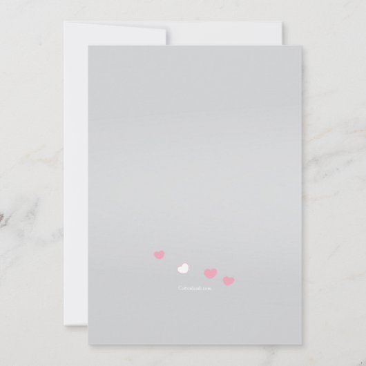 Valentijnsdag Nieuws Zwangerschap Aankondiging (Achterkant)